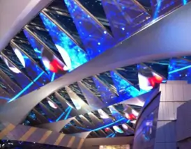 Transparent LED Screen as Ceiling