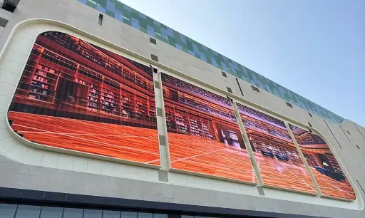 3,800-sqm LED screen installation for a top-tier international commercial complex in China.