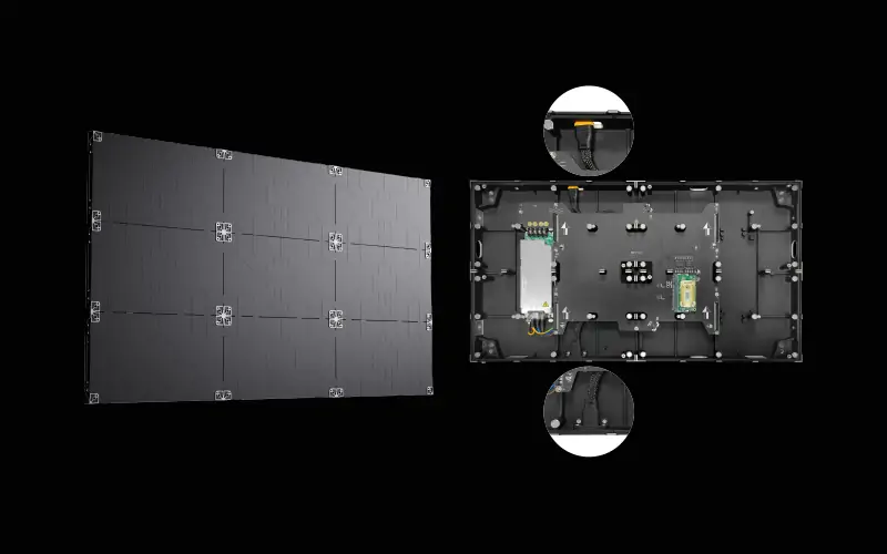 Clean Backside, no Cables and Connectors Shown